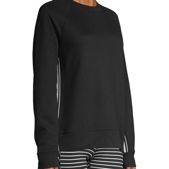 Avia Black Tape Stripe Crewneck Sweatshirt - Picture 1 of 9